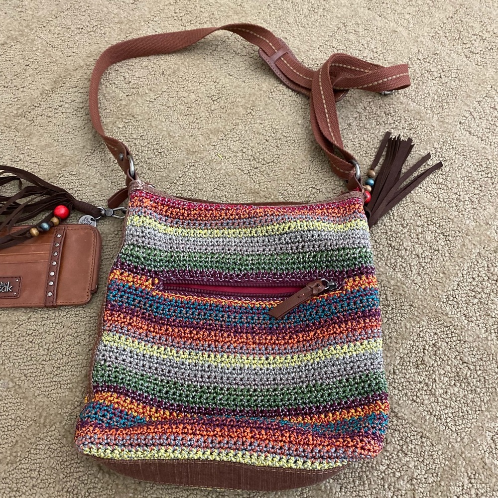 The Sak crossbody with matching wallet
